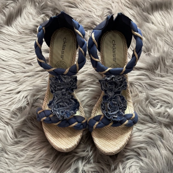 Denim wedges - Picture 2 of 3